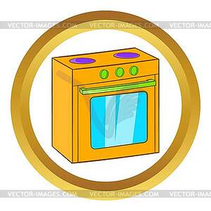 Gas stove icon - vector image