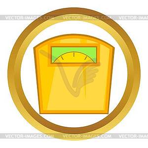 Yellow scales icon - vector clipart / vector image