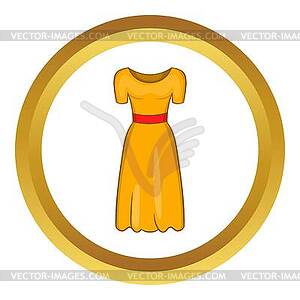 Womens fancy dress icon - vector clipart