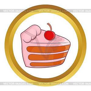 Piece of cake icon - vector clip art