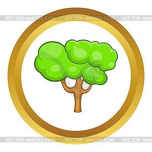 Green tree icon - vector image