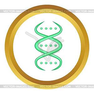 DNA strand icon - vector clipart