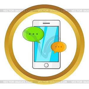 Phone messages icon - vector clipart