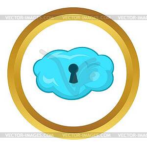 Cloud storage icon - vector image