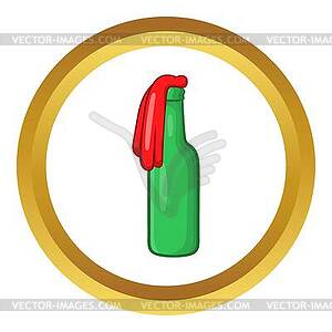 Molotov cocktail icon - vector clipart