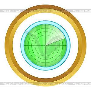 Radar icon - vector image