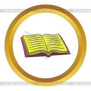 Open book icon - vector image