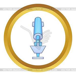 Microscope icon - vector clipart