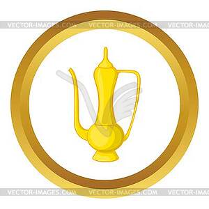 Arabic jug icon - stock vector clipart