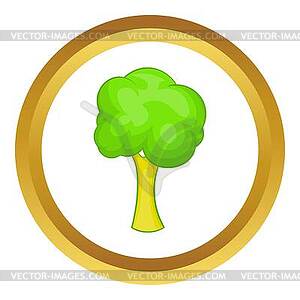 Green tree icon - vector image