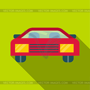 Car icon, flat style - vector clip art
