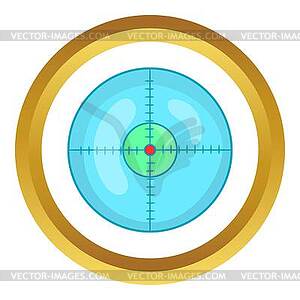 Optical sight icon - vector clipart / vector image