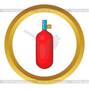 Gas hand greenade icon - vector clipart