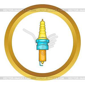 Spark plug icon - vector clip art