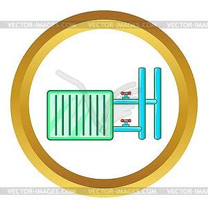 Radiator icon - vector clipart