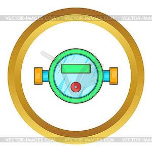 Water meter icon - vector image