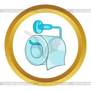 Toilet paper icon - vector clip art