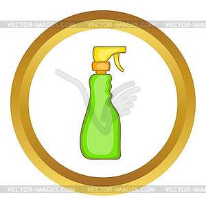 Household spray bottle icon - vector clip art