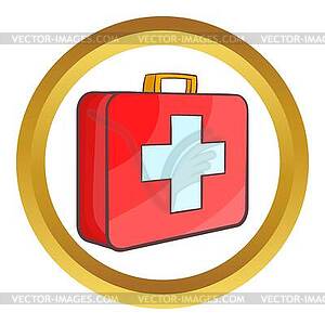 Medicine chest icon - color vector clipart
