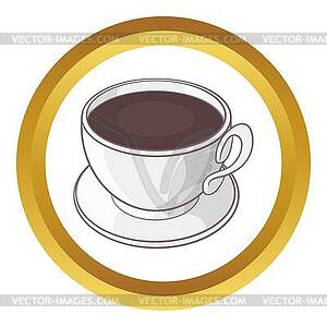 Cup of coffee icon - vector clipart / vector image