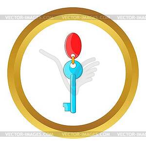 Hotel key icon - vector clip art