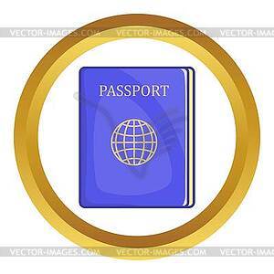 Passport icon - vector clipart