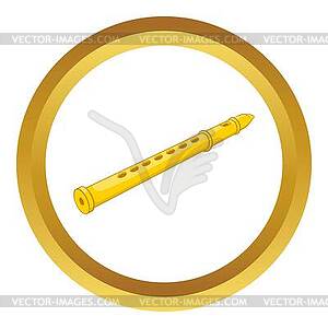 Flute icon - vector clipart