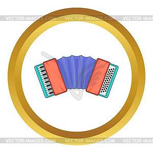 Accordion icon - vector clip art
