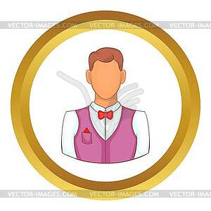 Waiter icon - vector clipart