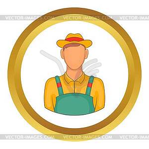 Farmer icon - vector clipart / vector image