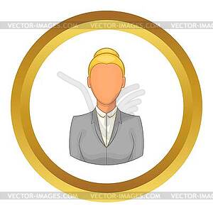 Businesswoman icon - vector image