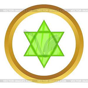 Star of David icon - vector clipart / vector image