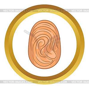 Fingerprint icon - vector image