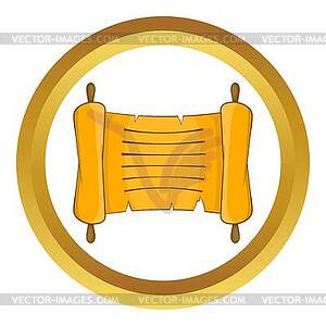 Ancient scroll icon - vector clipart / vector image