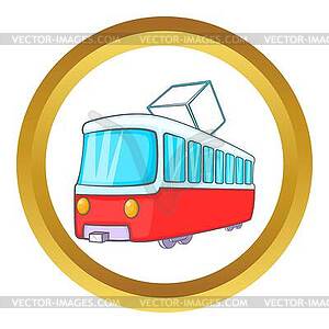 Tram icon - royalty-free vector clipart