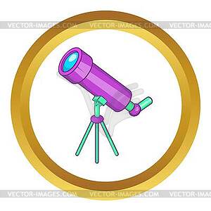 Telescope icon - vector image