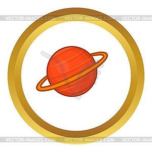 Saturn icon - vector clipart