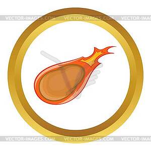 Comet icon - vector clipart