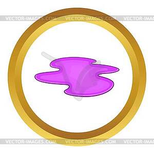 Puddle of oil icon - vector clipart