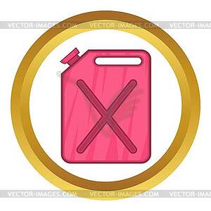 Flask for gasoline icon - vector clipart