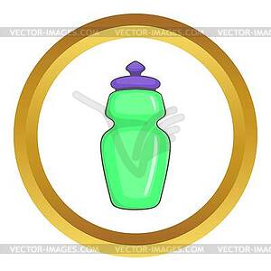 Flask for water icon - royalty-free vector clipart