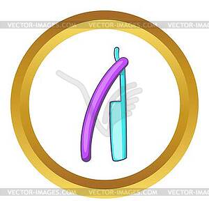 Bladed razor icon - color vector clipart