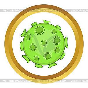 Bacteria or virus icon - royalty-free vector clipart