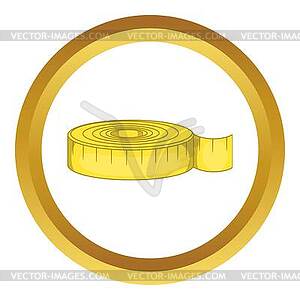 Measuring tape icon - vector image