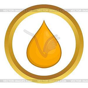 Drop of honey icon - vector clip art