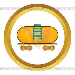 Прицеп-цистерна на значке tra - клипарт в векторе / векторное изображение