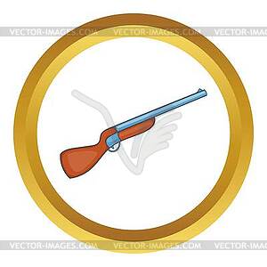 Hunting shotgun icon - color vector clipart