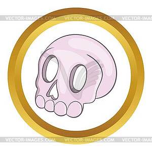 Halloween skull icon - vector clipart