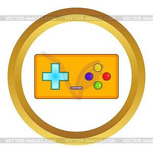 Gamepad icon - color vector clipart