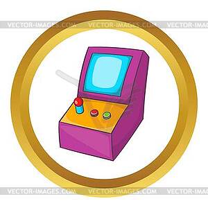 Slot machine icon - vector clip art